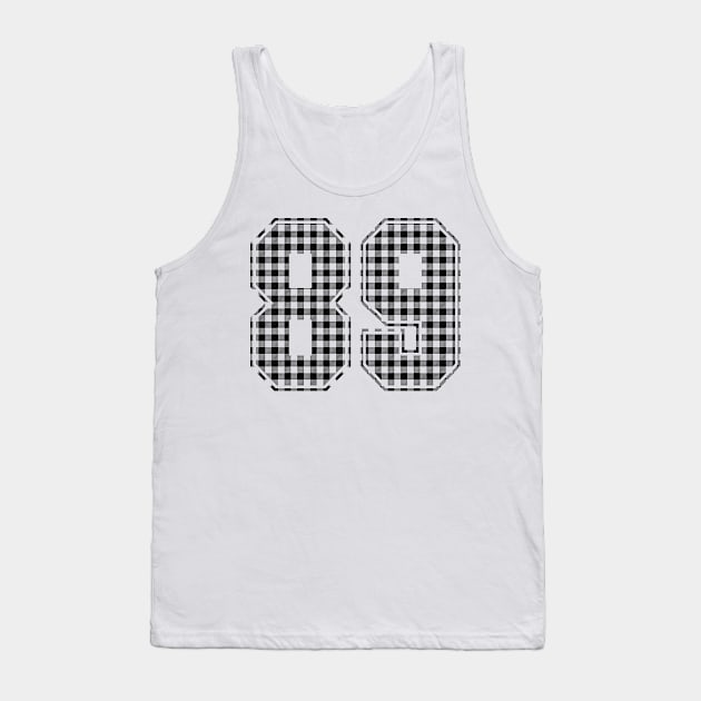 Plaid Number - 89 - Dark Tank Top by tavare